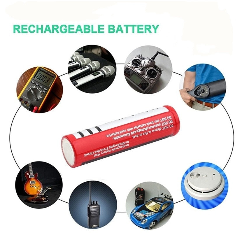 Bright Beam 18650 Rechargeable Battery BRC 18650 3.7V 4.2 AH Li-Ion