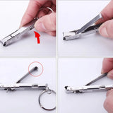 DYP 1PC Foldable 0.5cm Nail Toe Cutter Trimmer Scissor Manicure Pedicure Tool Fingernail Clipper