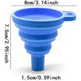DYP Engine Funnel Car Universal Silicone making it easy to Funnel car engine Oil, gasoline in any cars, Motorcycle, trucks; it is Foldable and Portable