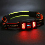 bbh100 series headlamp with red warning light 230° wide angle