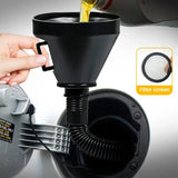 DYP Large Funnel with Spout and Filter  to easily pour oil in cars, motorcycles, trucks engines or to pour gasoline, water, coolant in cars