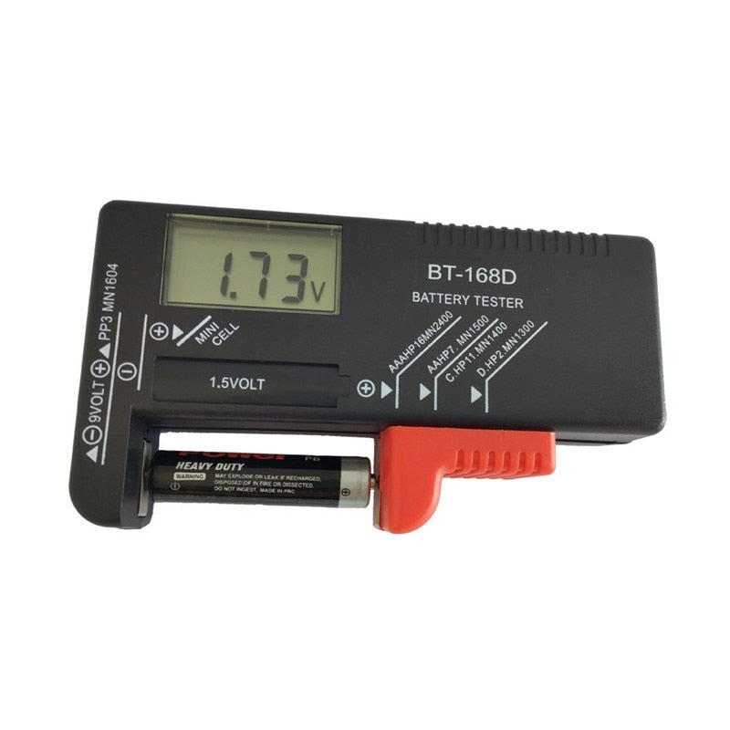 BBA168 Digital Multiple Size Battery Tester AA, AAA, 9V and more