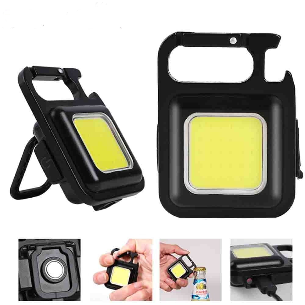 Bright Keychain Flashlight Bright Beam Rechargeable, multi-function portable keychain flashlight