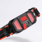 bbh100 series headlamp with red warning light 230° wide angle