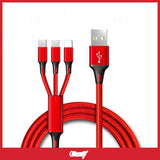 Bright Beam 3 in 1 USB charger 1.2m for phones and other gadgets.