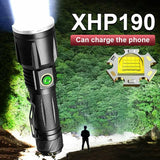 led flash light with a 26650 removable battery