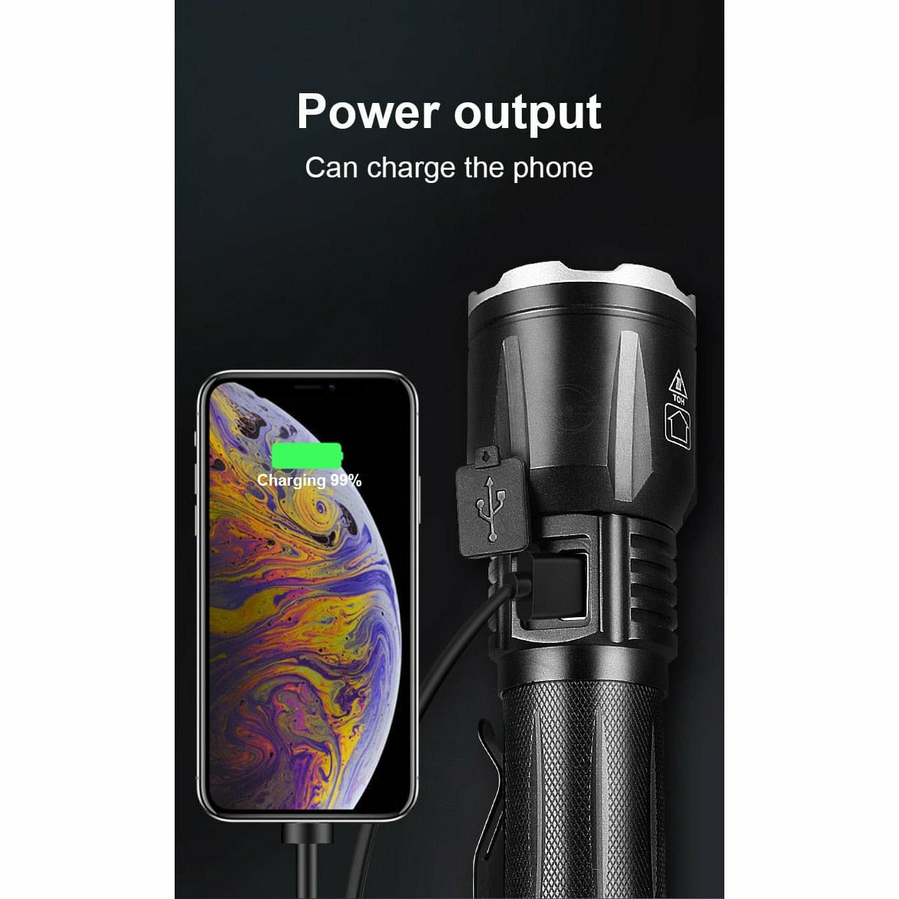 BBX950 LED flashlight with a 26650 removable battery BBX950 LED flashlight with a 26650 removable battery