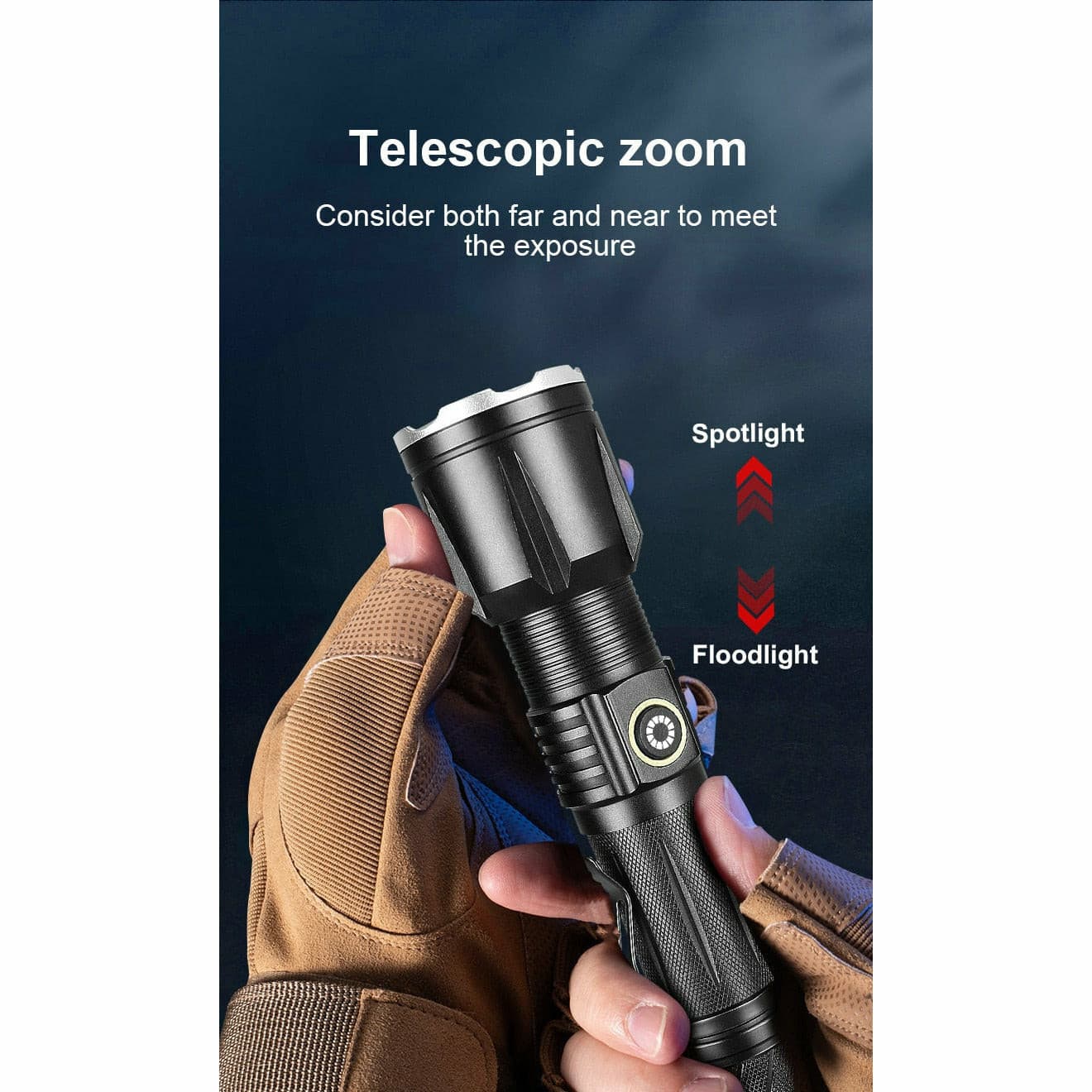 BBX950 LED flashlight with a 26650 removable battery BBX950 LED flashlight with a 26650 removable battery