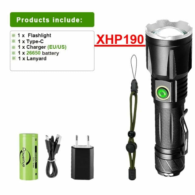 BBX950 LED flashlight with a 26650 removable battery BBX950 LED flashlight with a 26650 removable battery