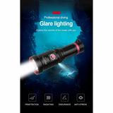 bbx500 series diving  handheld torch xhp90.2 w/26650 battery