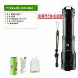bbx510 flashlight xhp110 w/cob led on side and 26650 battery default title
