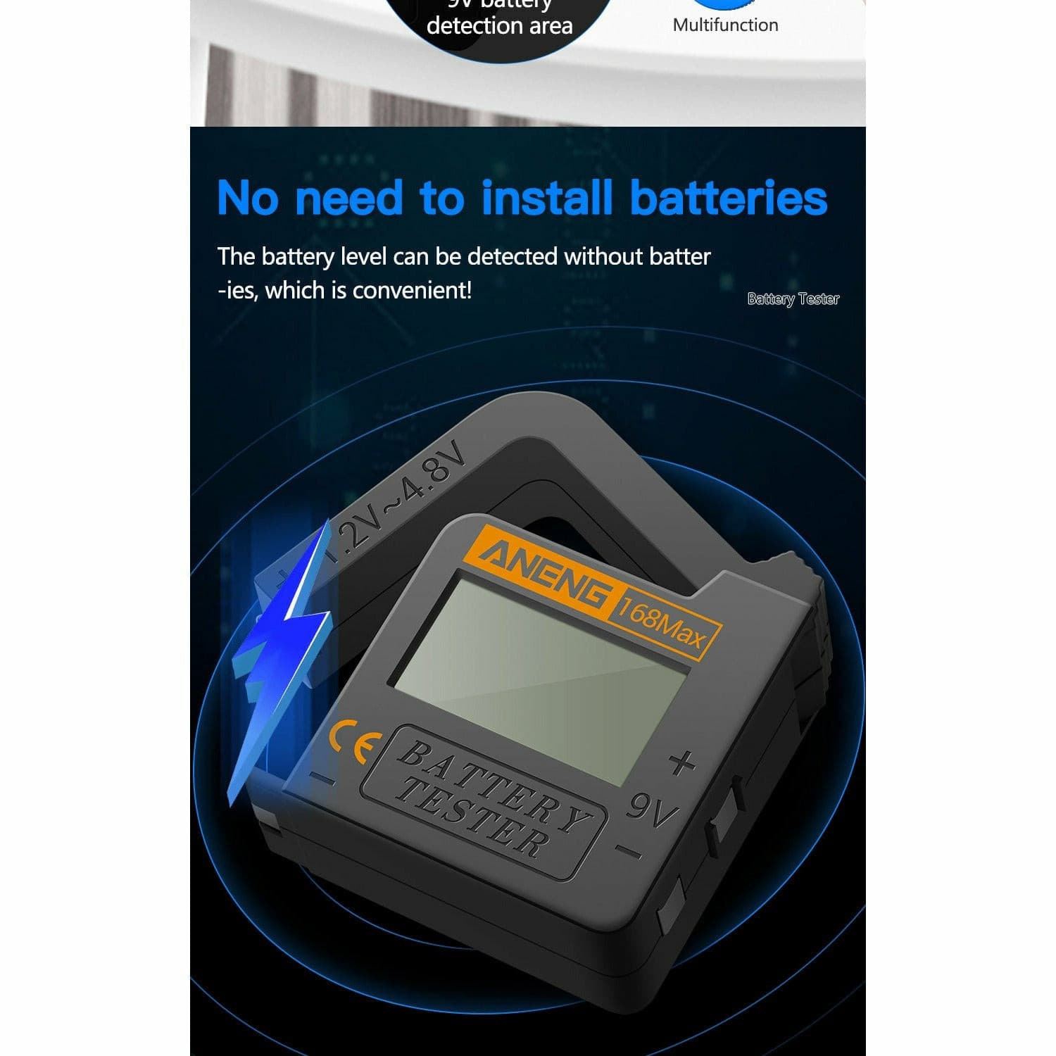 bba168 universal digital lithium battery tester